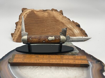 RARE H. Boker & Co Improved Cutlery Bone 3 blade (broken blade)-2428.23