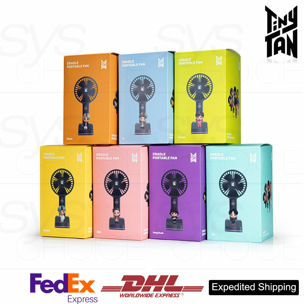 BTS TinyTAN Official Authentic Goods Cradle Handy Fan + Express
