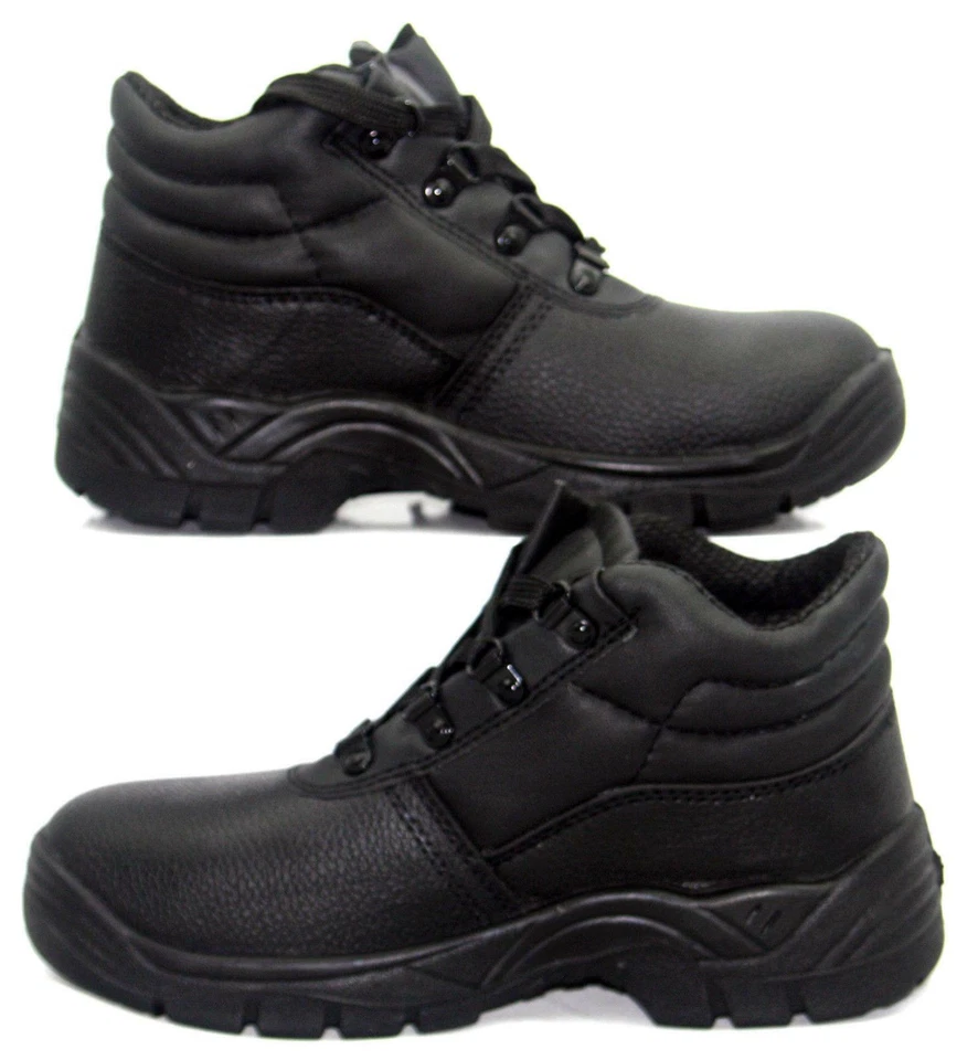 Chukka Safety Work Boots Shoes Leather Steel Toe Cap & Midsole Size 3-13 Mens - Image 3 of 4