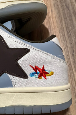 【最終値下げ】 Indigo Studios LA BAPE × Travis Indigo Studios LA V2 Custom Travis Inspired Fragment Low US