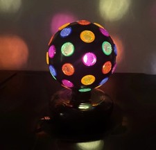 Revolving Colorful Disco Ball Party Dance Light Lamp Works Revolving Colorful Disco Ball Party Dance Light Lamp Works