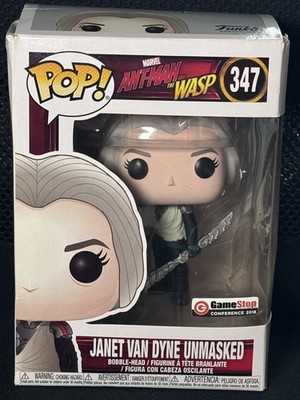 Funko Pop! Marvel Janet Van Dyne Unmasked #347   GameStop Conference 2018   OVP