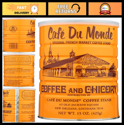 Chicory Coffee Blend, 15oz Pack of 2 - Rich Flavor, Bold Aroma, New Orleans Styl