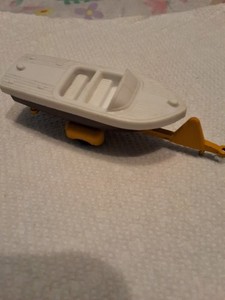 Vintage 1950s Or 60s Tootsietoy Chris-Craft Capri Boat And Trailer Set USA Made