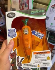 Zootopia Disney Store Exclusives Carrot Recorder Pen Interactive Limited Edition