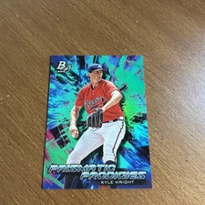 2018 Bowman Platinum Prismatic Prodigies Green /99 Kyle Wright #PPP-37