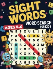 Sight Words Word Search for Kids Ages 4-6: My First Puzzle Activity Book with Mu