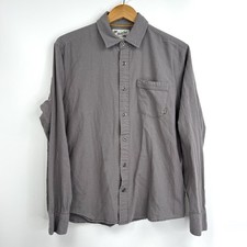 Howler Bros Shirt Mens Medium Button Down Gray Long Sleeve Hiking Outdoors