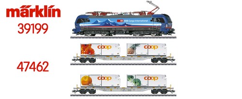 Märklin H0 39199 & 47462 Elektrolokomotive BR 193 & Containertragwagen-Set Coop | Zustand: Neu: Sonstige (siehe Artikelbeschreibung)