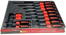 Snap-on Tools Us New 12pc Orange Soft Grip Combination Screwdriver Set Sgdx120bo