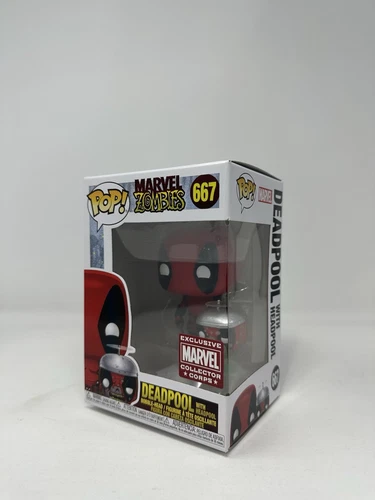 Funko Pop! Deadpool & Headpool #667 Marvel Zombies Collector Corps Exclusive