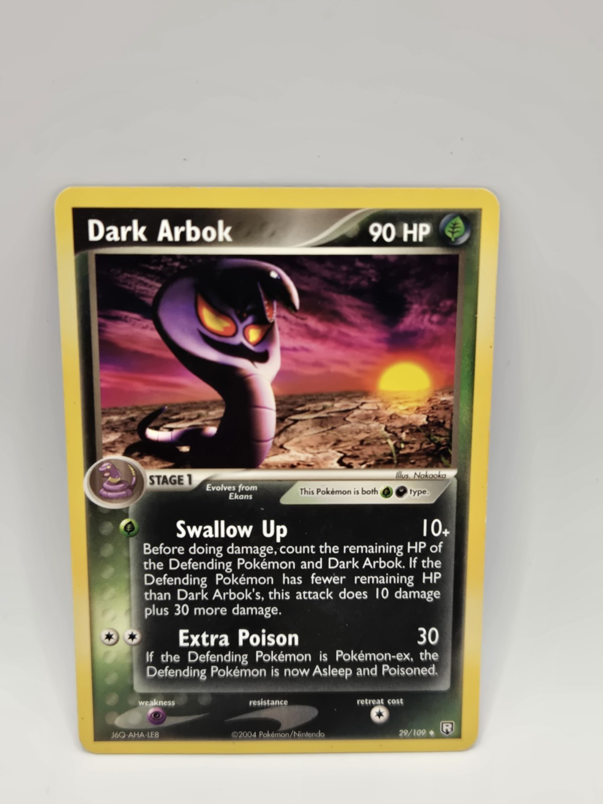 Dark Arbok - 29/109 - Pokemon Ex Team Rocket Returns Card 