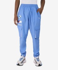 Puma BMW MMS Race Pants Blue Skies Pockets Size XL New with Tags 625193-05