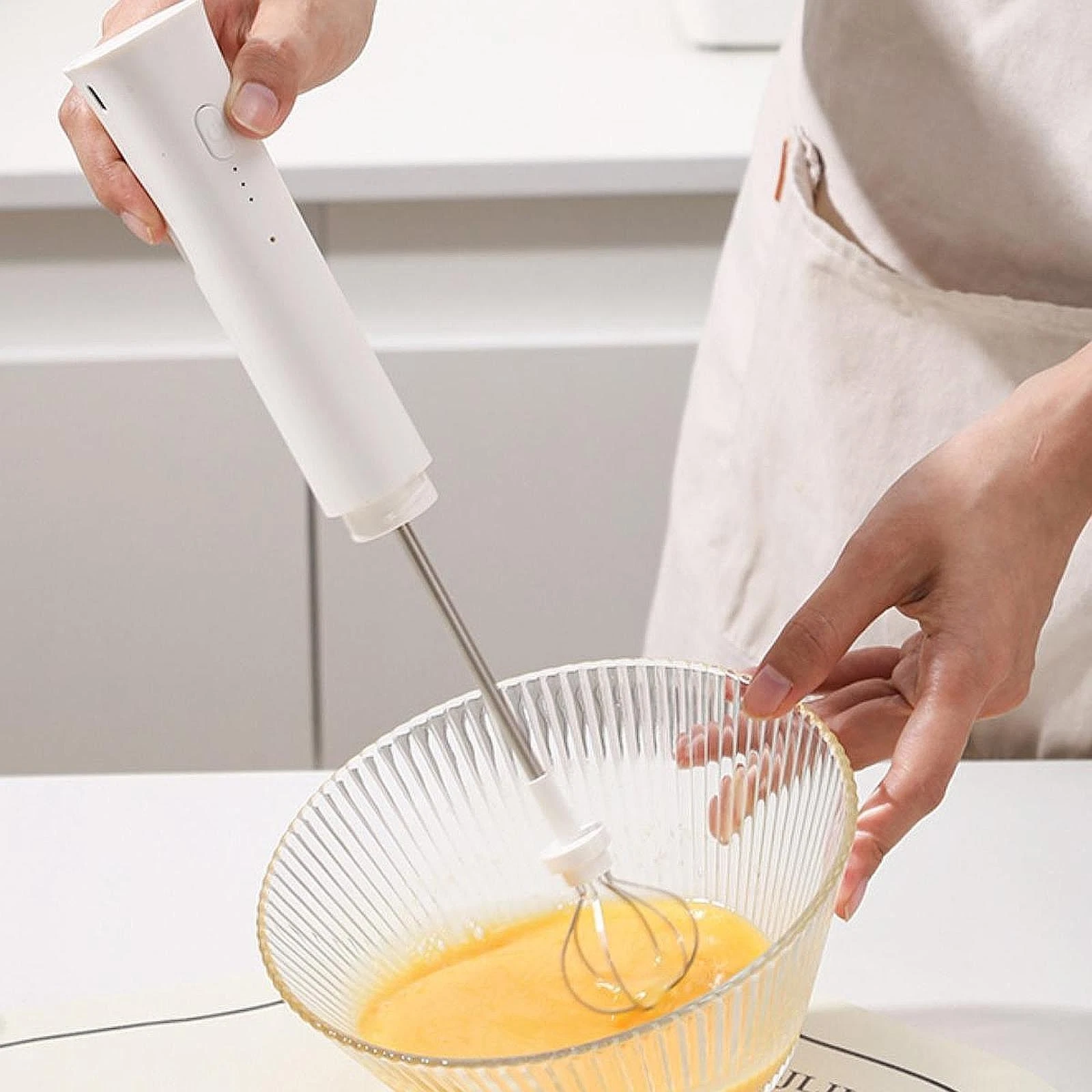 Electric Milk Frother Coffee Frothing Tool Kitchen Utensils Mixer