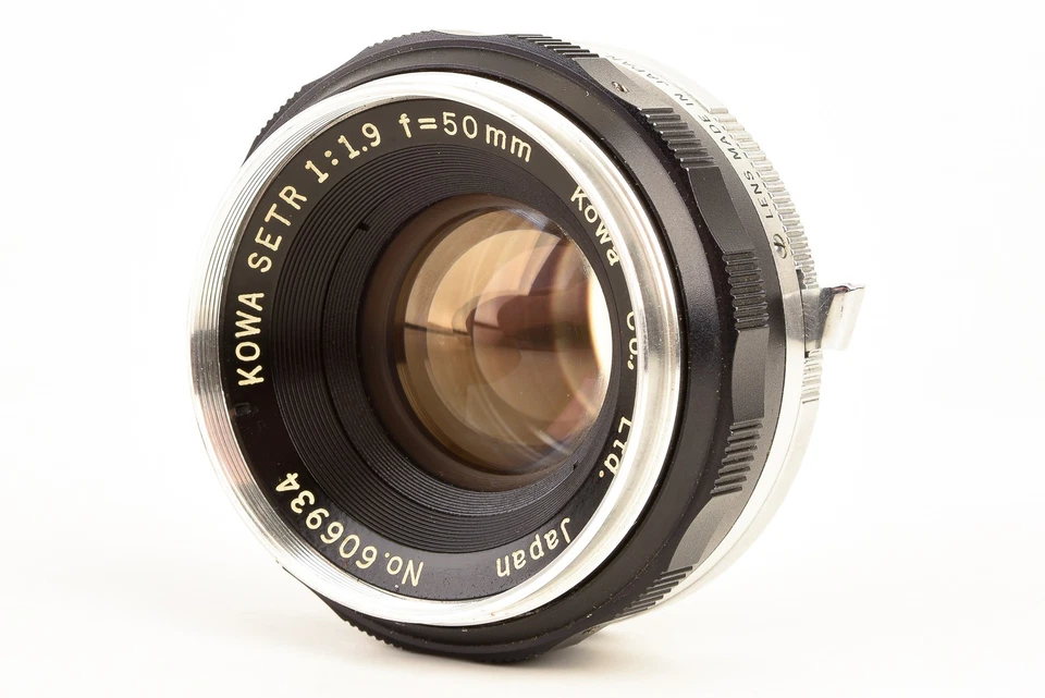 Lente estándar Kowa 50 mm f/1,9 enfoque manual Prime SET-R montaje vintage V26 Foto 2 de 4
