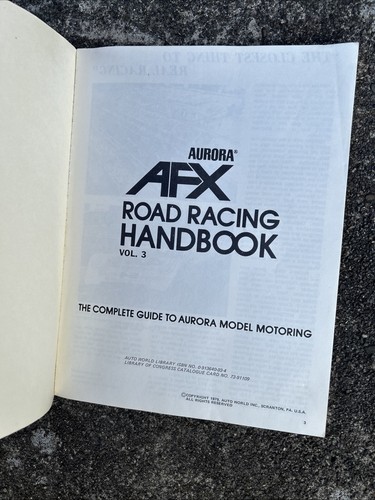 AFX Road Racing Handbook. Aurora Volume 3 Complete Guide. Softcover…. - Picture 7 of 9