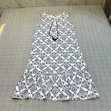 Boden Coastal Preppy Sleeveless Dress size 4 L Geometric Resort Vacation