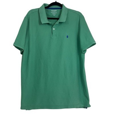 IZOD Advantage Performance Polo Shirt Men s XL Green Stretch Short Sleeve Casual