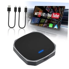 Wireless CarPlay & Android Auto Adapter, 2025 CarPlay Ai Box for OEM Wired