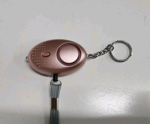 Personal Safe Alarm Sound Keychain 140DB Emergency Women Safety LED Light Pink