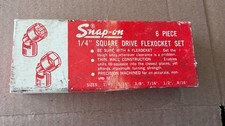 Snap On 1/4”  Drive Flexocket 12 point Set. 6 Piece 1/4