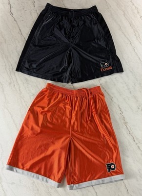 Lot Of 2 Vintage Y2K Philadelphia Flyers Hockey Practice Dazzle Shorts Size M