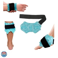 Ankle/Sport Foot Ice Therapy Wrap,Hot Cold Ice Gel Pack with Adjustable Brace...