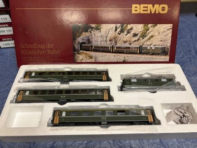 BEMO H0m Ge 4/4 601 Schnellzug RhB Albula 3 Personenwagen 7215 100