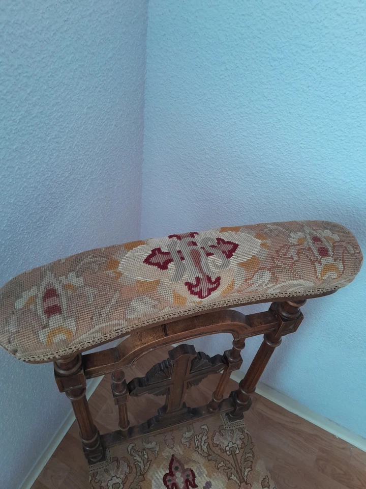 Prie dieu ancien en NOYER Napoléon III - Photo 3/4