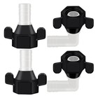 4er-Pack 1/2 X 14 NPT X 1/2 Widerhaken-Winkelstück und Gerader Sc5111