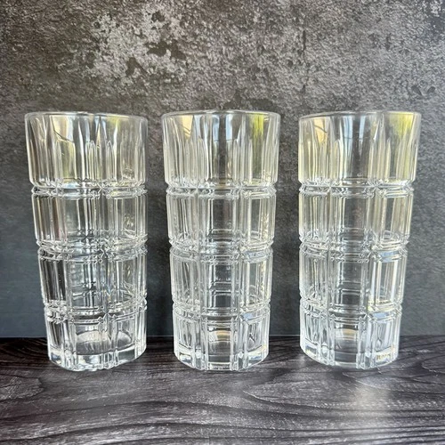 Vintage Set Of 3 Waterford Marquis CROSBY Hiball Highball Glasses
