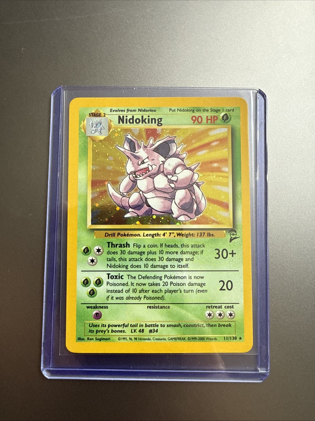 Nidoking 11/130 Holo Pokemon Card