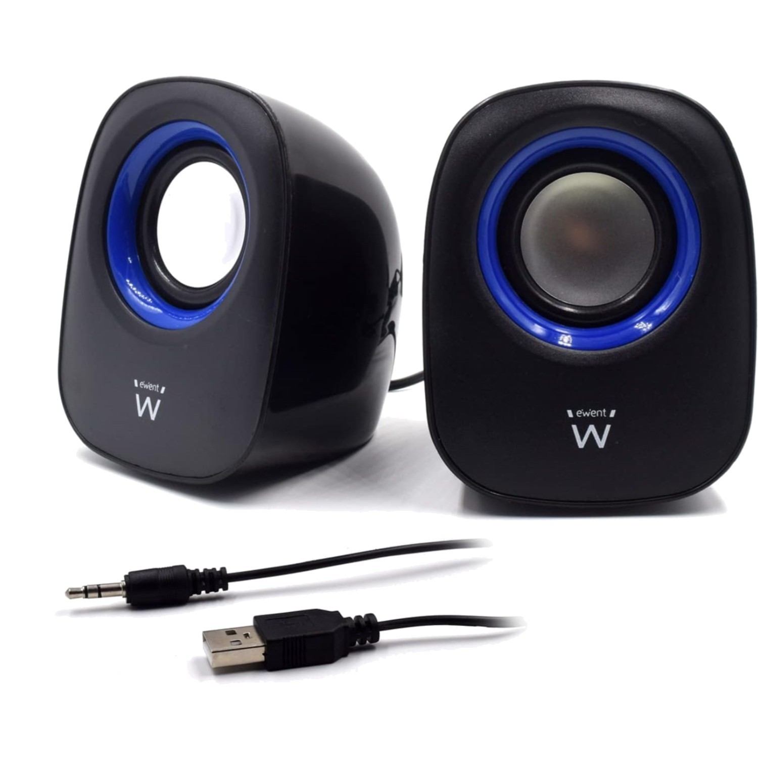 Haut-parleurs USB Ewent EW3501 enceinte PC portable stéréo 2.0 son clair filaire