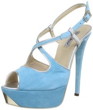 byblos Gilda CXA8520 Sandali donna décolleté, blu turchese, EU 40, DIFETTOSI