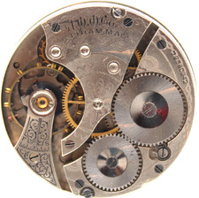 1919 WALTHAM POCKET WATCH MOVEMENT 22960042 GRADE: 610 16s 7j TJ3 