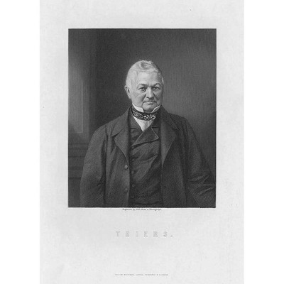 ADOLPHE THIERS French Statesman - Antique Print c1870