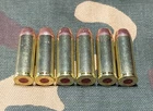 45 LONG COLT SNAP CAPS  SET OF 6, BRASS AND FMJ, REAL WEIGHT!!! 45LC 45 COLT