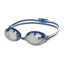 Speedo Vanquisher 3.0 Mirror Anti-Fog Swimming Goggles, Blue/White