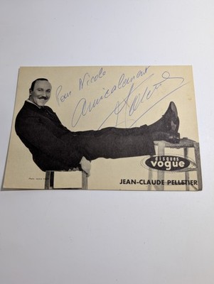 CP, autograph, autographed photo, Jean Claude Pelletier