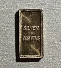 5 Grains .999 FINE SILVER Bullion Bar for Scrap or Use