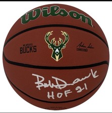 Bob Dandridge Signed Bucks Logo Wilson Alliance NBA Basketball w/HOF'21 (SS COA)