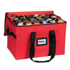 Christmas Ornament Storage Container,Box Stores Up to 96, Adjustable Dividers