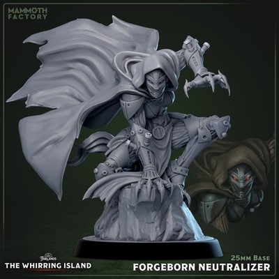 Forgeborn Neutralizer - Warforged Rogue | Mammoth Factory | D&D | 25mm