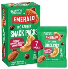 Nuts Cashews and Almonds with Dried Cranberries 7 Ct 1-Pack 100-Calorie I...