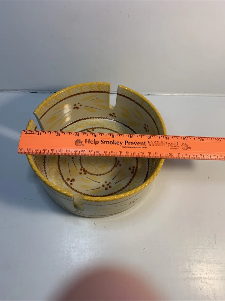 Temptations Temp-Tations Tara Old World Yellow Teapot Warmer Stand 702164 - Image 4 of 4