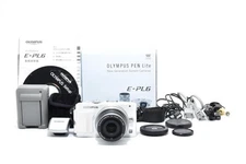 Olympus PEN Lite E-PL6 Mirrorless Camera Lens Kit with Box Used