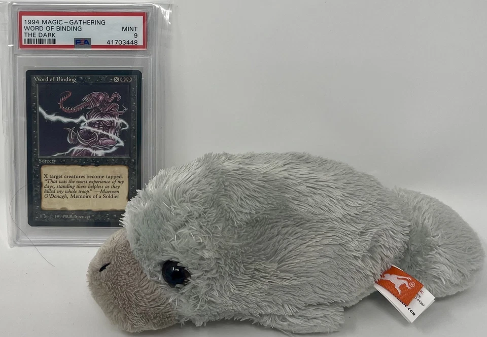 MTG Magic - The Dark - Word of Binding - PSA 9 - Image 2 of 3