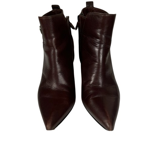 Disfraz National Mujer Talla 37 EUR Marrón Cuero Cremallera Hebilla Botines - Imagen 2 de 14