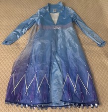 ELSA COSTUME Disney Ice Queen Elsa Ice Blue Girls Frozen II Size 9/10 GUC