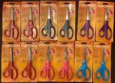 Fiskars 194580 Ages 12 Student Scissors 7" Teacher Recommended Brand 12pcs.